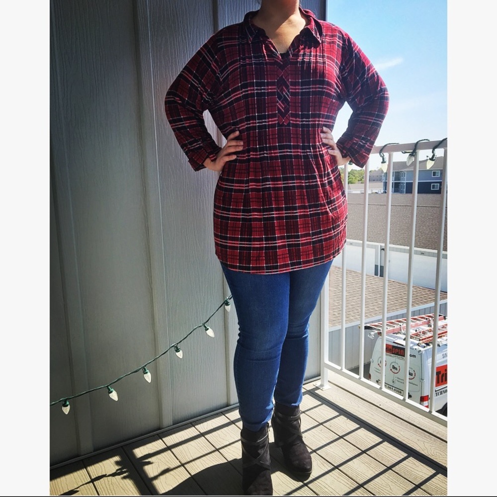 Plaid Blouse